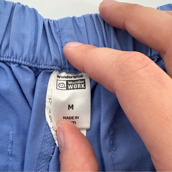 Wonder Wink Scrubs for Women, Flare Leg Scrub Pants in Ceil Blue Medium - Picture 2 of 8